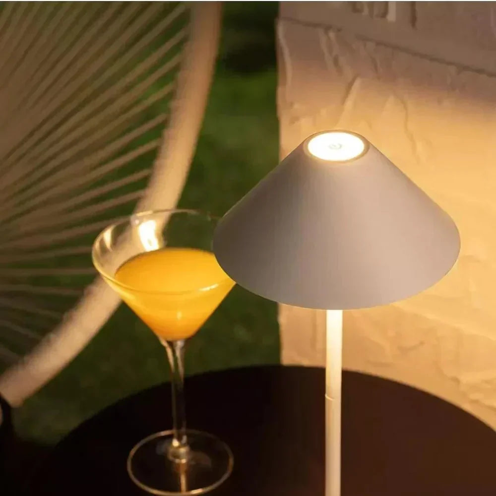 Cone Table Lamp for Reading and Bedside Use