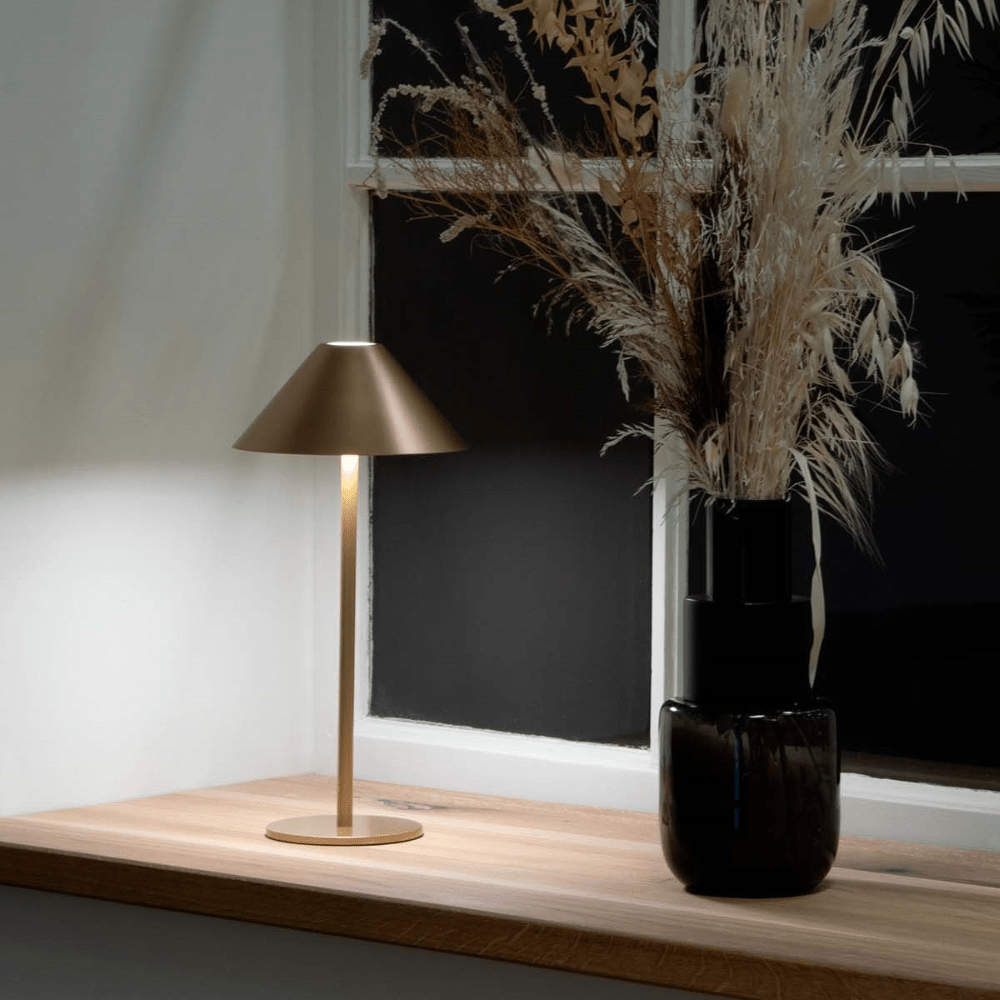 Cone Table Lamp for Bedside Reading
