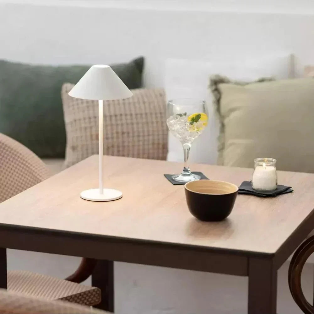 Cone Table Lamp for Bedside Reading