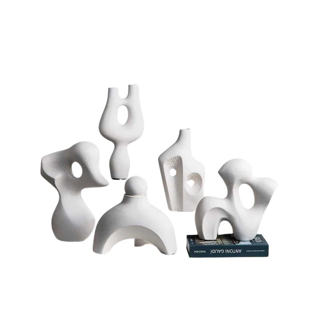 Abstract Ceramic Sculpture in Eight Designs