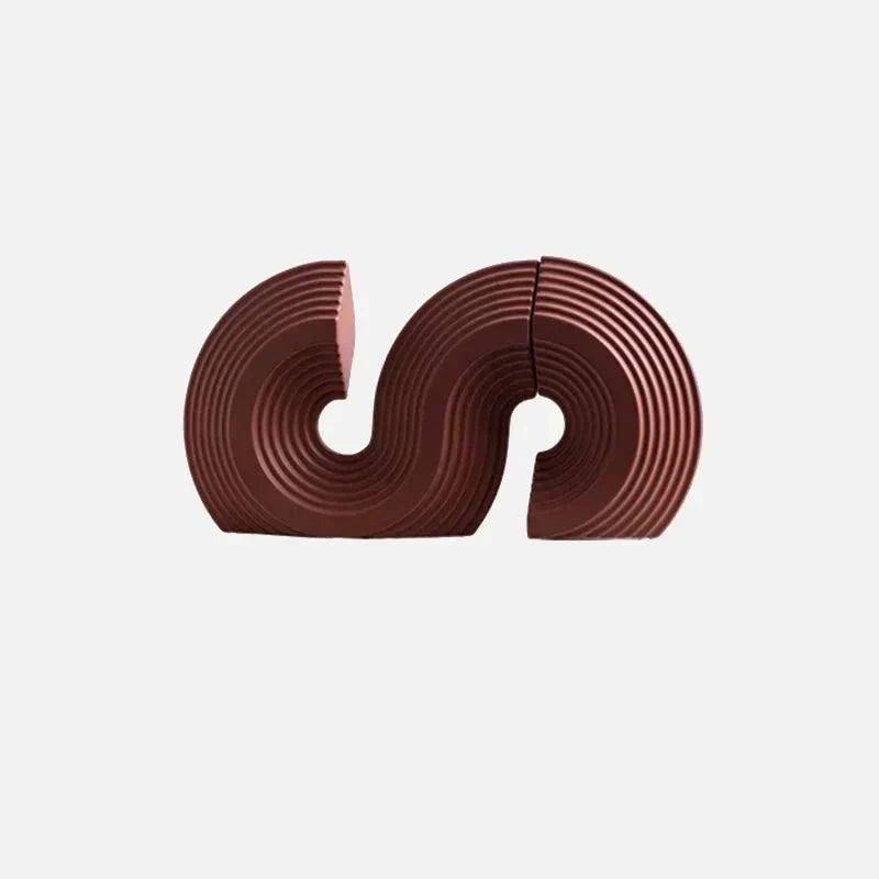 Arched Ceramic Bookends in Three Colors