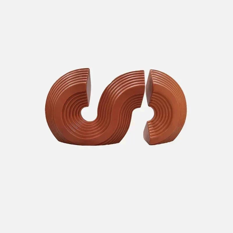 Arched Ceramic Bookends in Three Colors