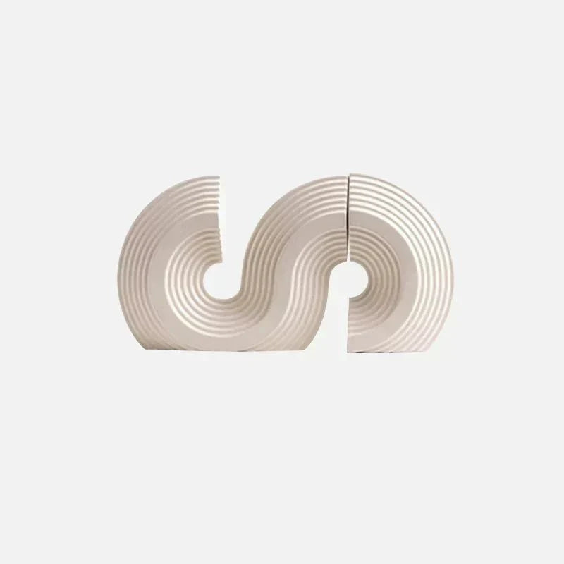 Arched Ceramic Bookends in Three Colors