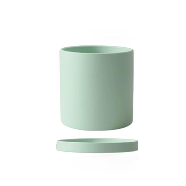 Ceramic Planter with Drainage Hole and Saucer