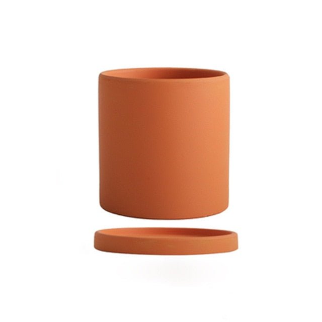 Ceramic Planter with Drainage Hole and Saucer