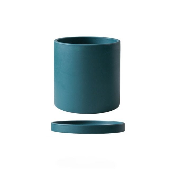 Ceramic Planter with Drainage Hole and Saucer