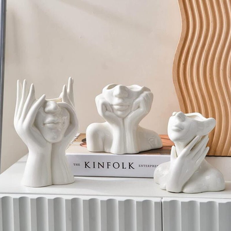 Sculptural Ceramic Vase in Four Forms