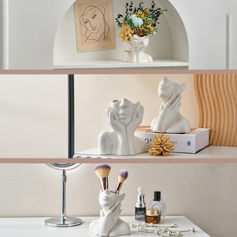Sculptural Ceramic Vase in Four Forms