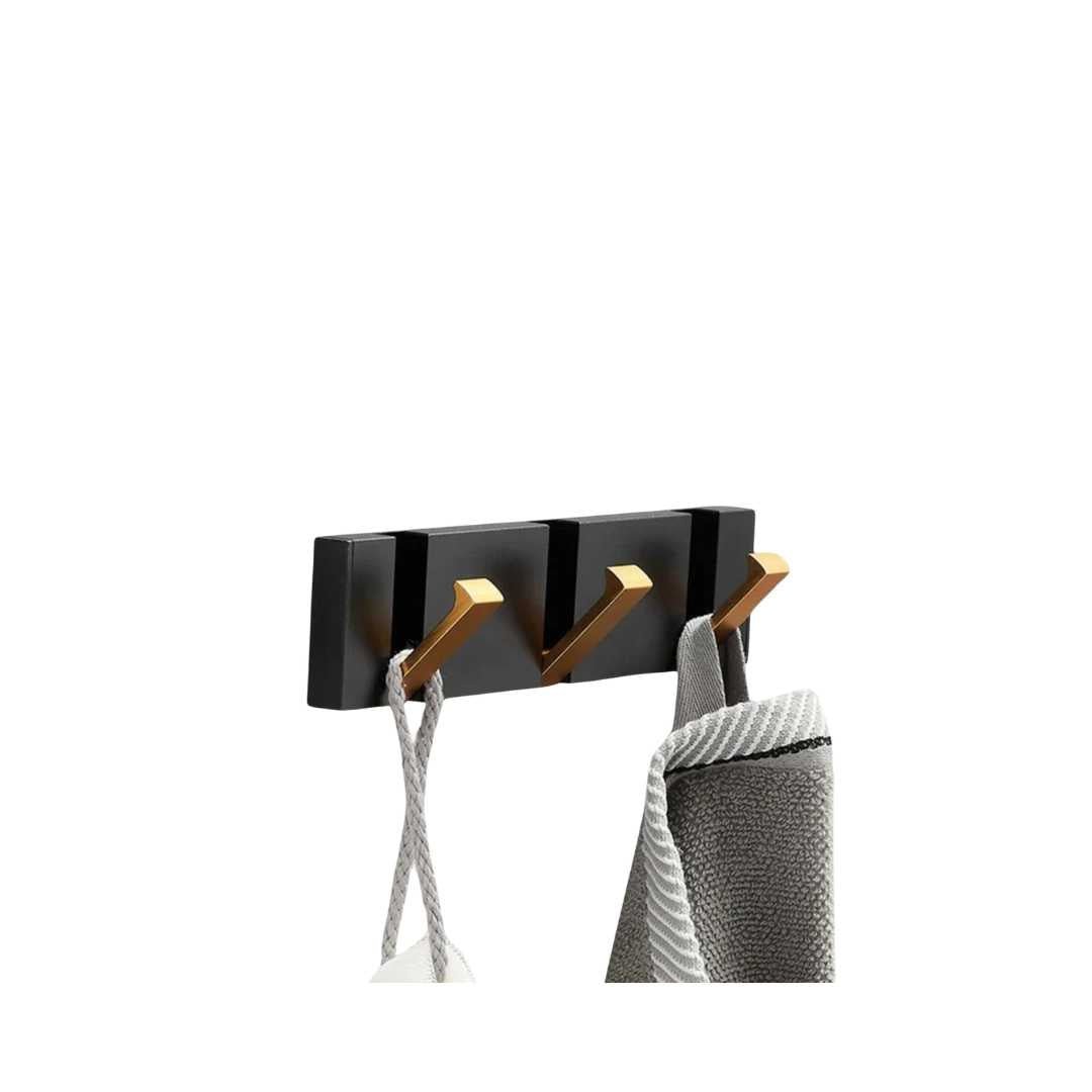 Foldable Stainless Steel Wall-Mounted Hook Rail