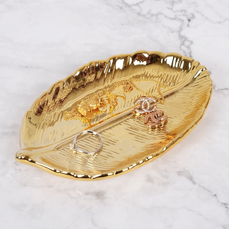 Metallic Ceramic Decorative Tray