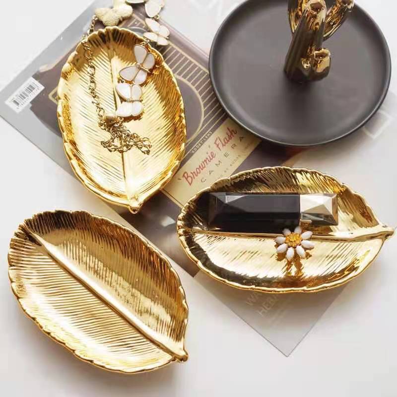 Metallic Ceramic Decorative Tray