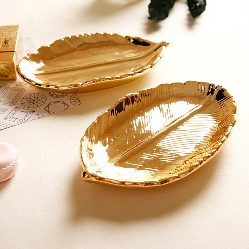 Metallic Ceramic Decorative Tray