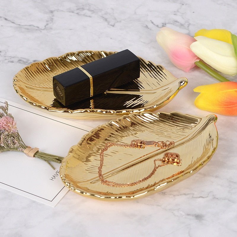 Metallic Ceramic Decorative Tray