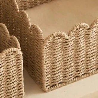 Woven Willow Storage Basket in Three Sizes