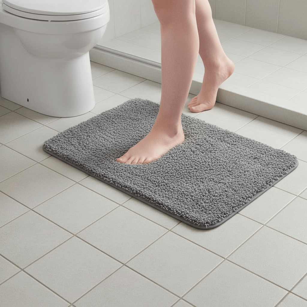 Plush Microfiber Bath Mat in Three Sizes