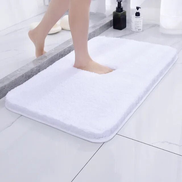Plush Microfiber Bath Mat in Three Sizes