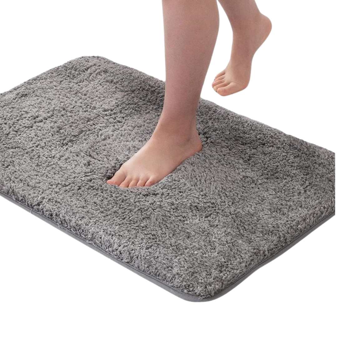 Plush Microfiber Bath Mat in Three Sizes
