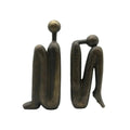 Sculptural Nordic Resin Bookend