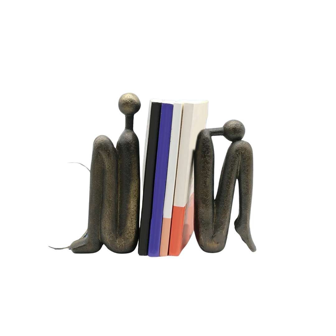 Sculptural Nordic Resin Bookend