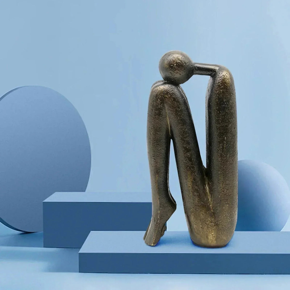 Sculptural Nordic Resin Bookend