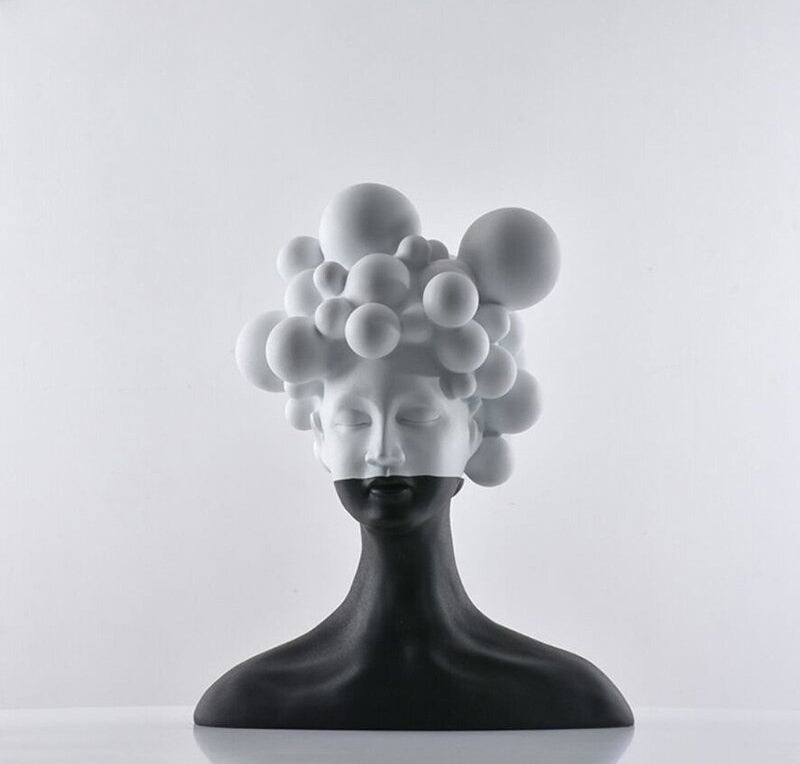 Abstract Resin Figure Sculpture