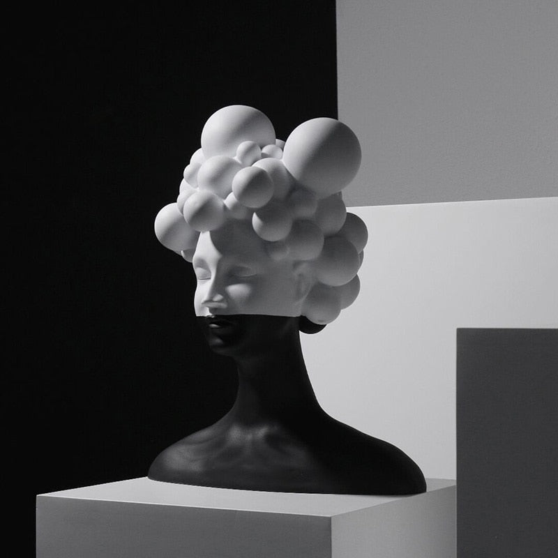 Abstract Resin Figure Sculpture