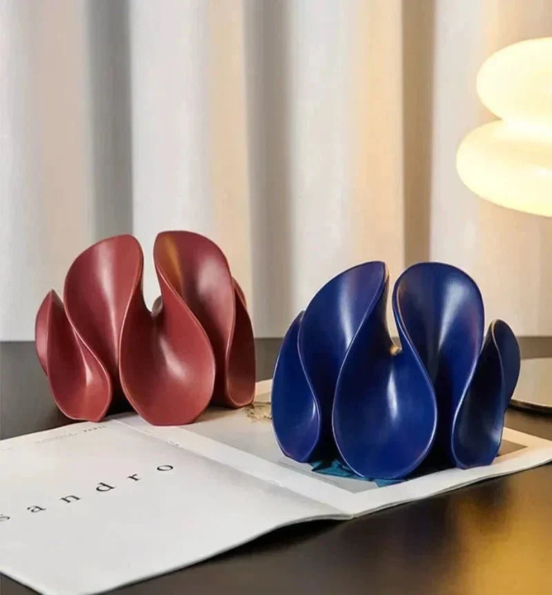 Matte Resin Petal Sculpture