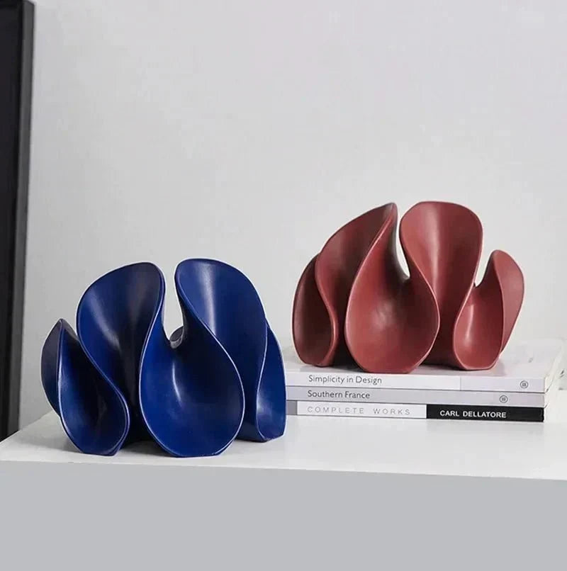 Matte Resin Petal Sculpture