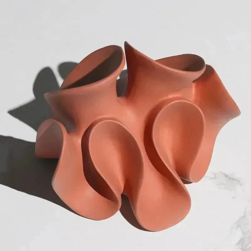 Matte Resin Petal Sculpture