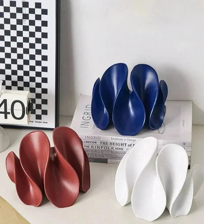 Matte Resin Petal Sculpture