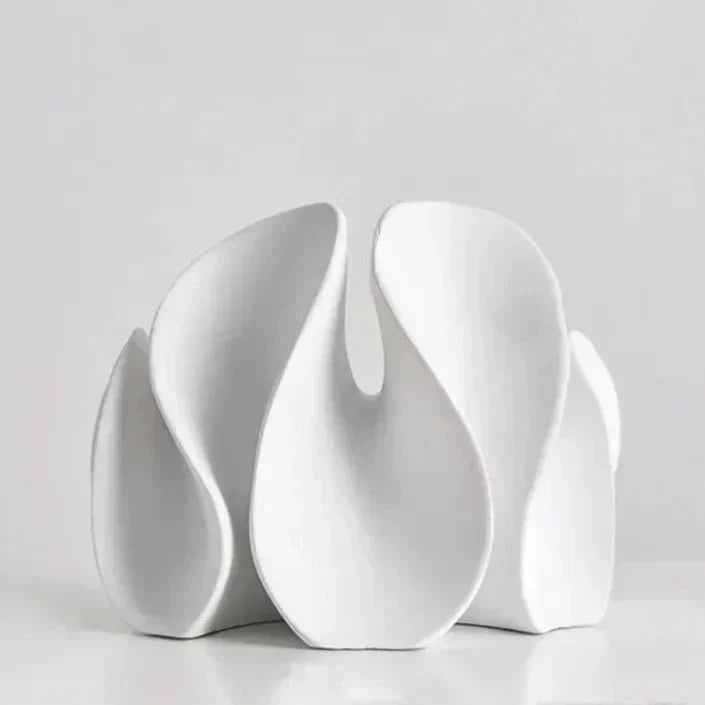 Matte Resin Petal Sculpture