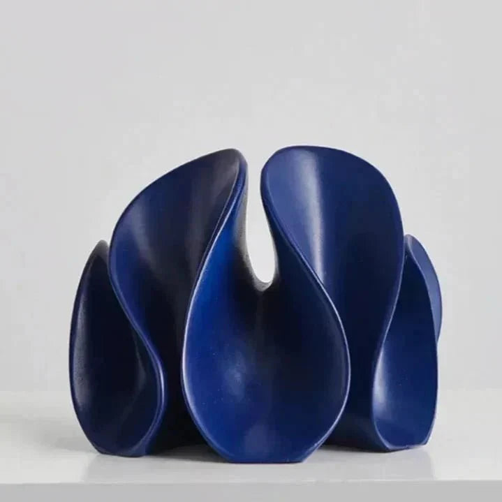 Matte Resin Petal Sculpture