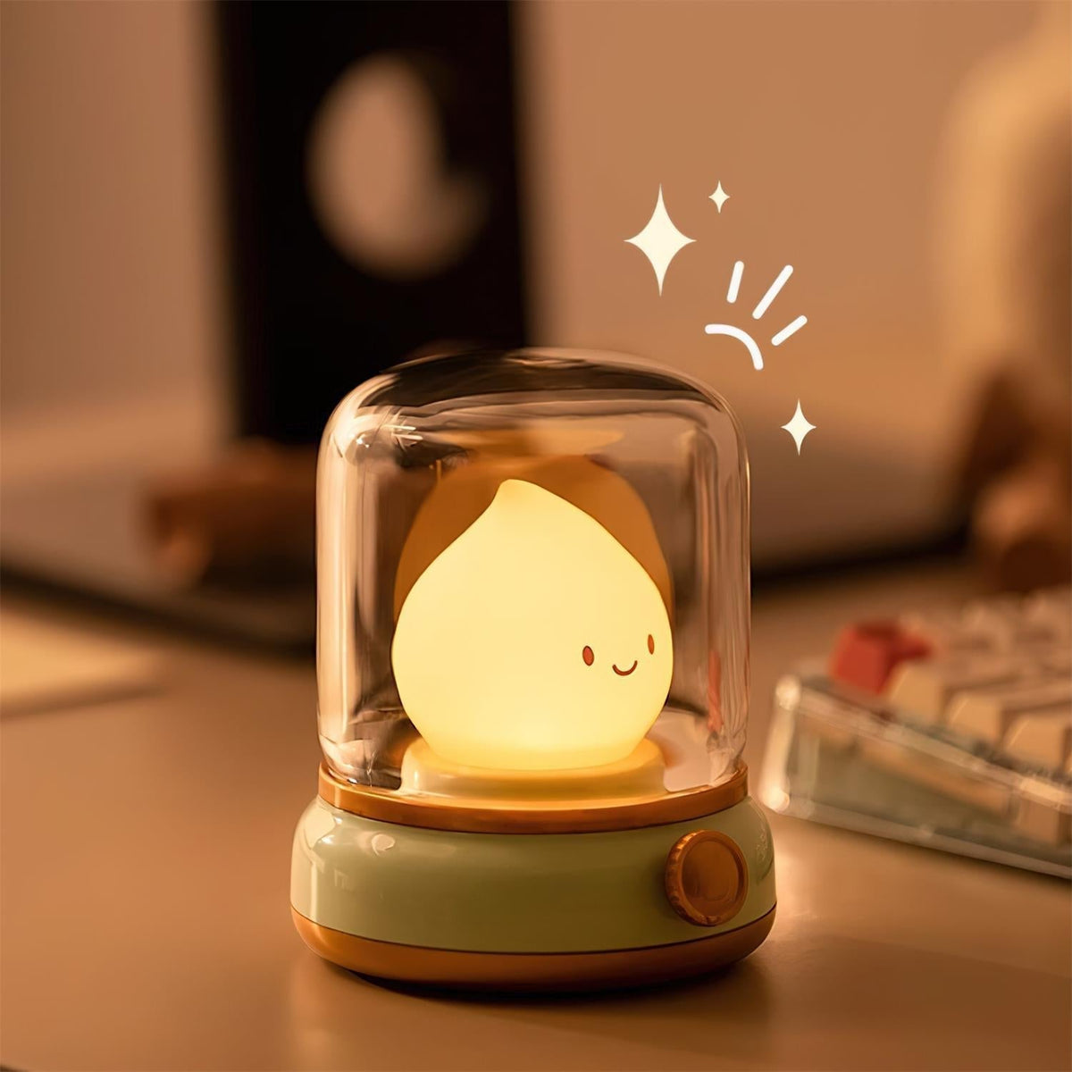 LED Flame-Effect Flameless Night Light