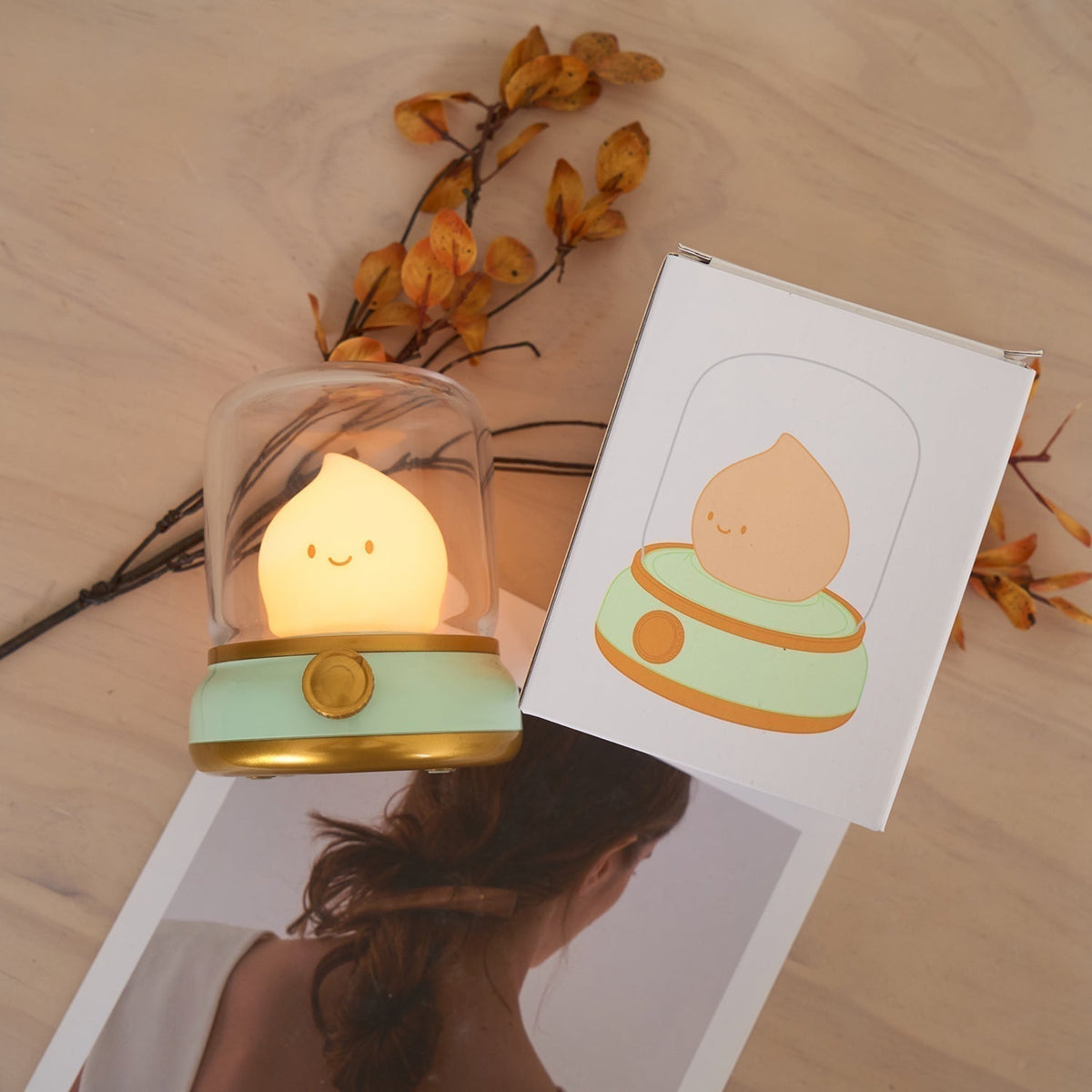 LED Flame-Effect Flameless Night Light
