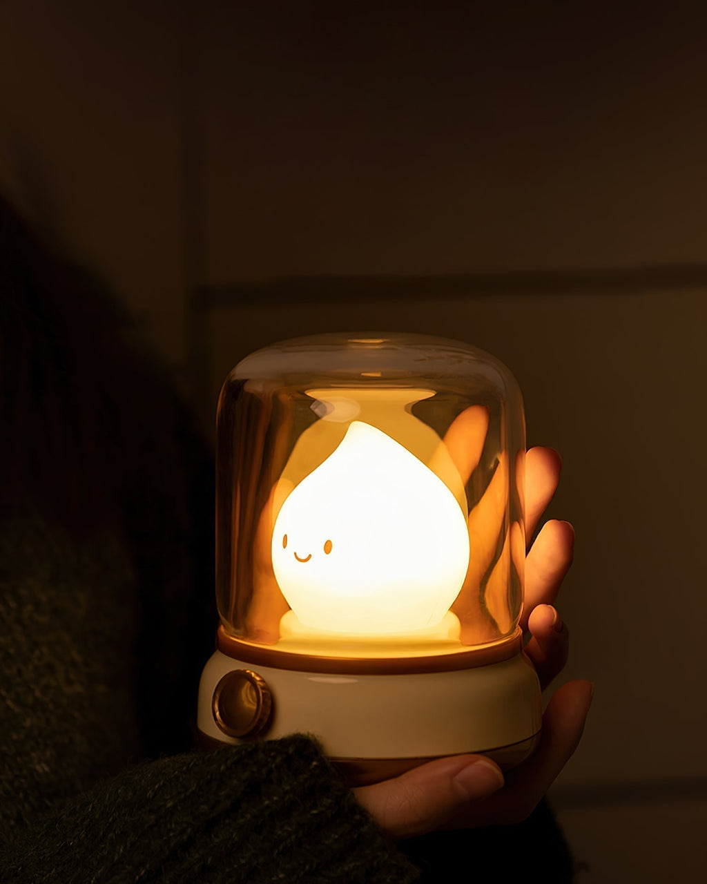 LED Flame Night Light with Flickering Effect