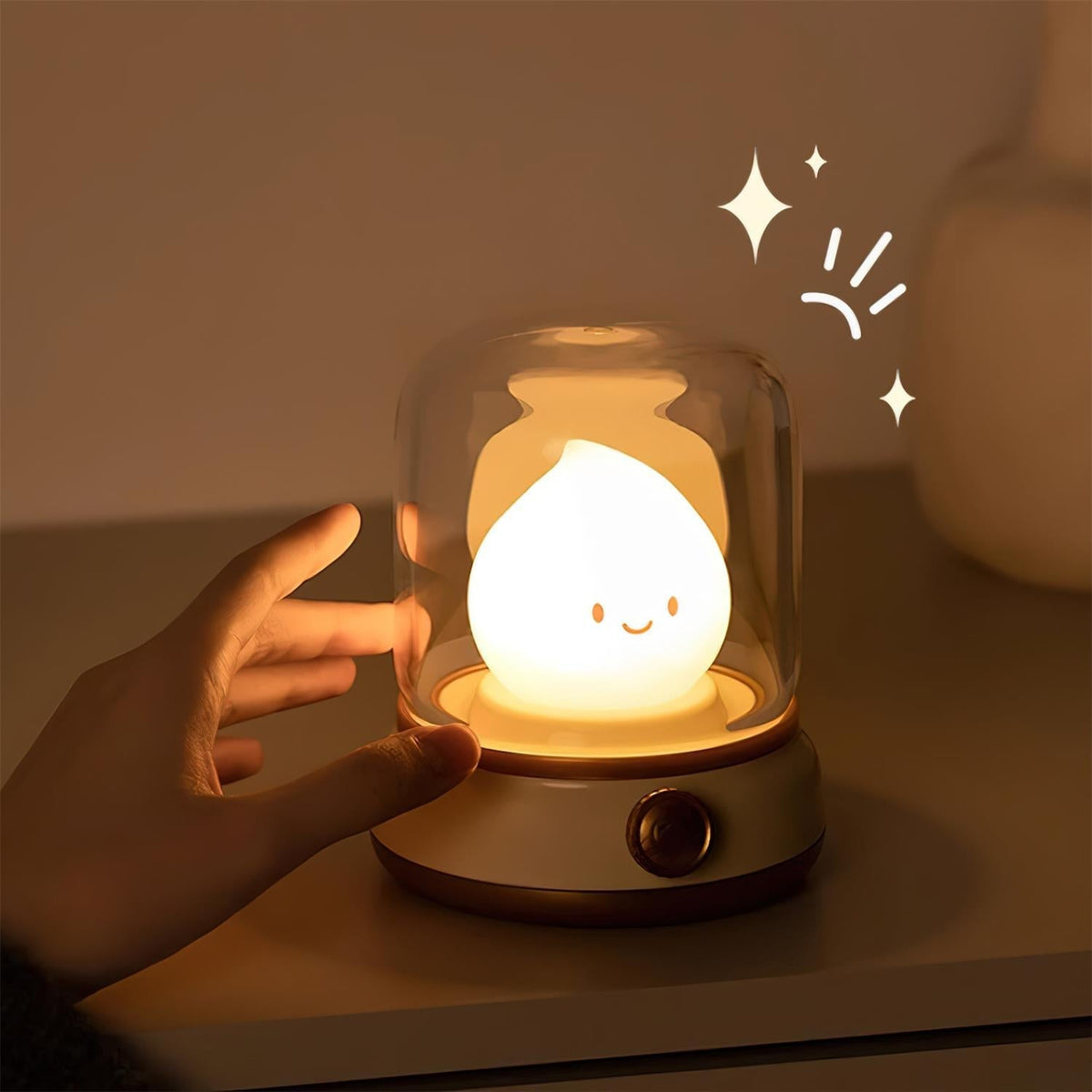 LED Flame-Effect Flameless Night Light