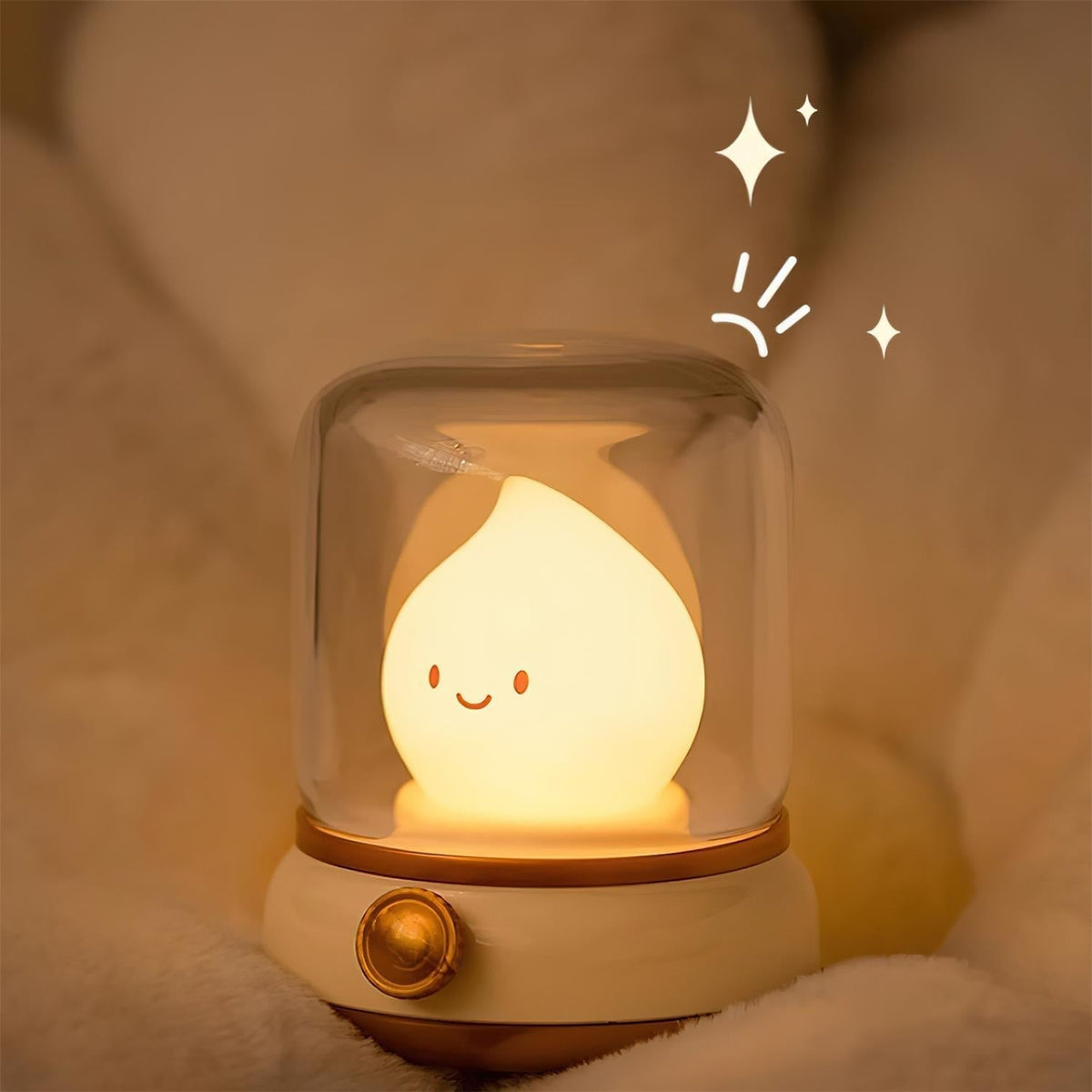 LED Flame Night Light with Flickering Effect