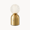 Gold Cordless Rechargeable Sculptural Table Lamp