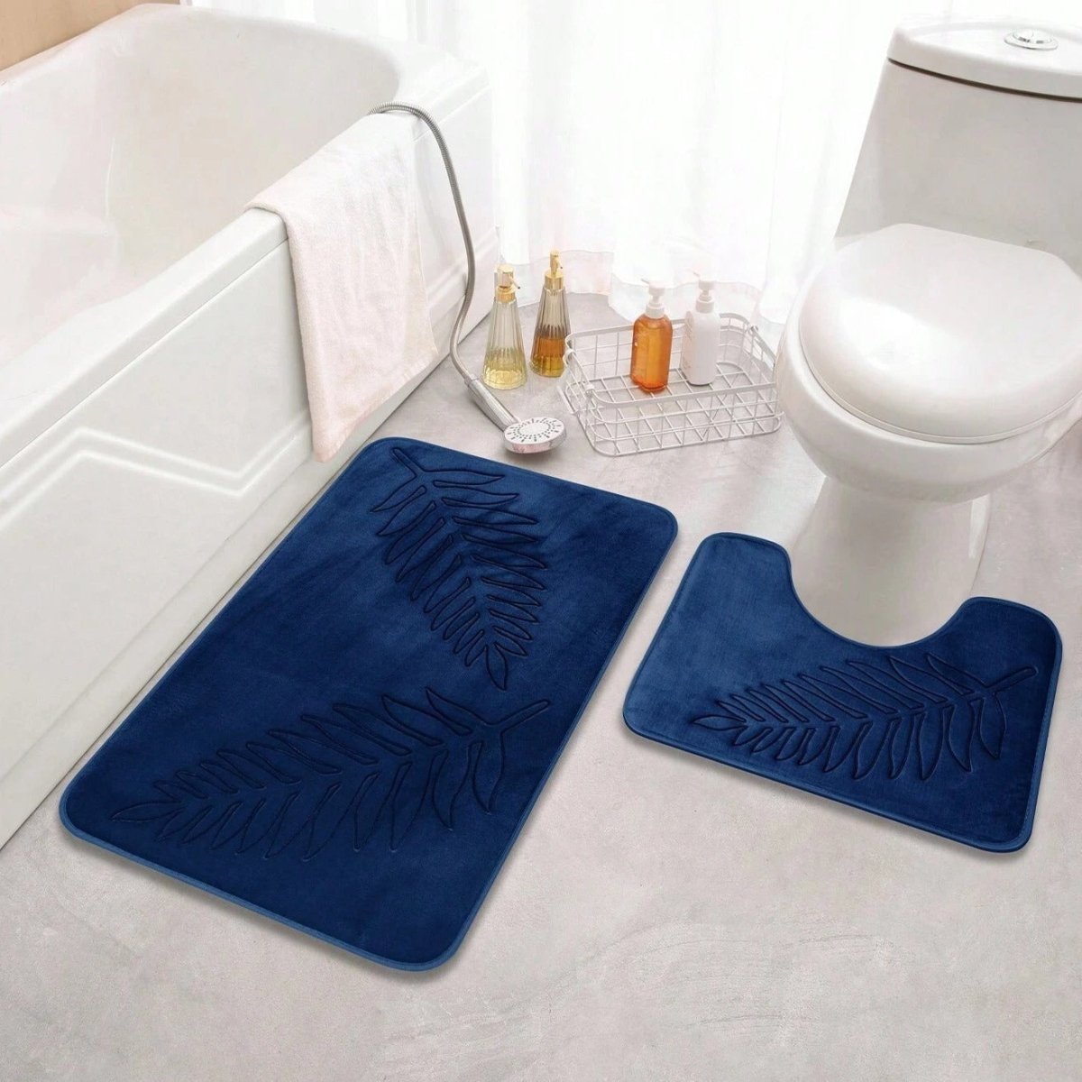 Quick-Drying Two-Piece Bath Mat Set