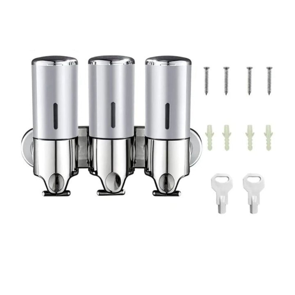 Wall-Mounted Push-Button Soap Dispenser, 500 mL