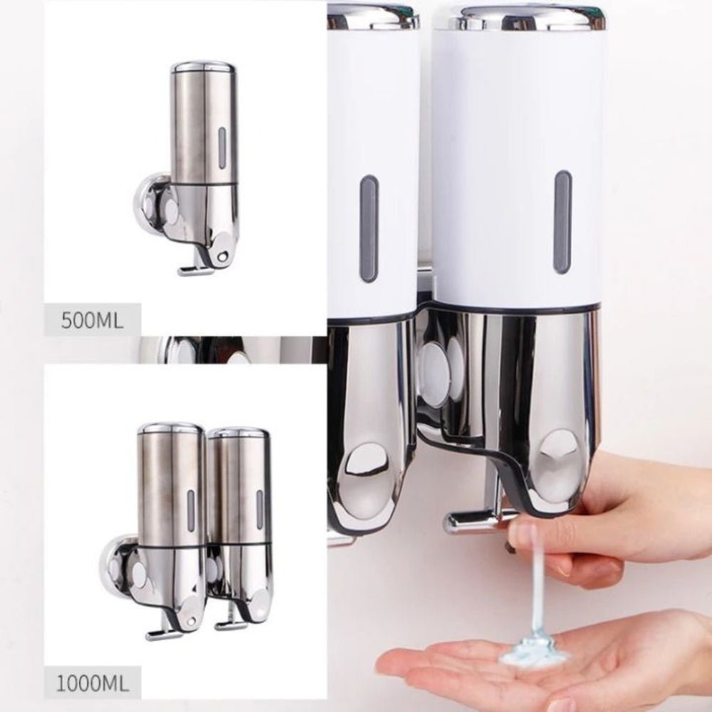 Wall-Mounted Push-Button Soap Dispenser, 500 mL