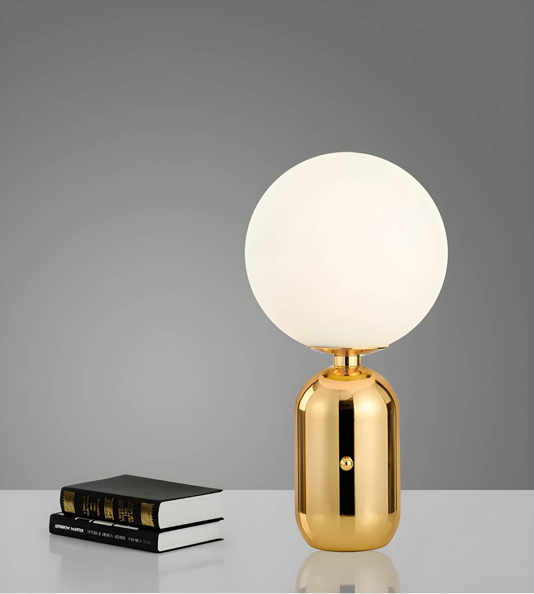 Spherical Table Lamp in Three Sizes and Finishes