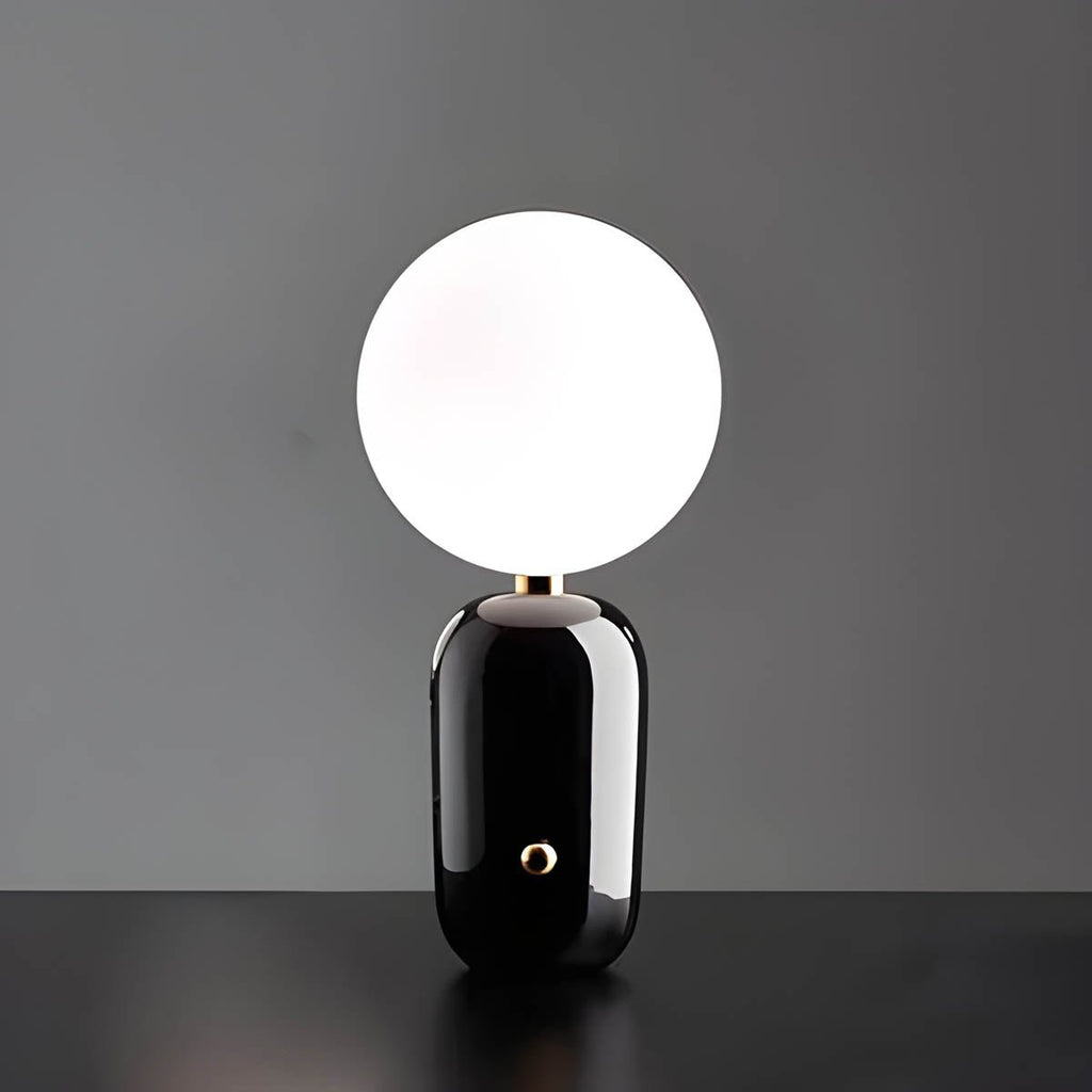 Spherical Table Lamp in Three Sizes and Finishes