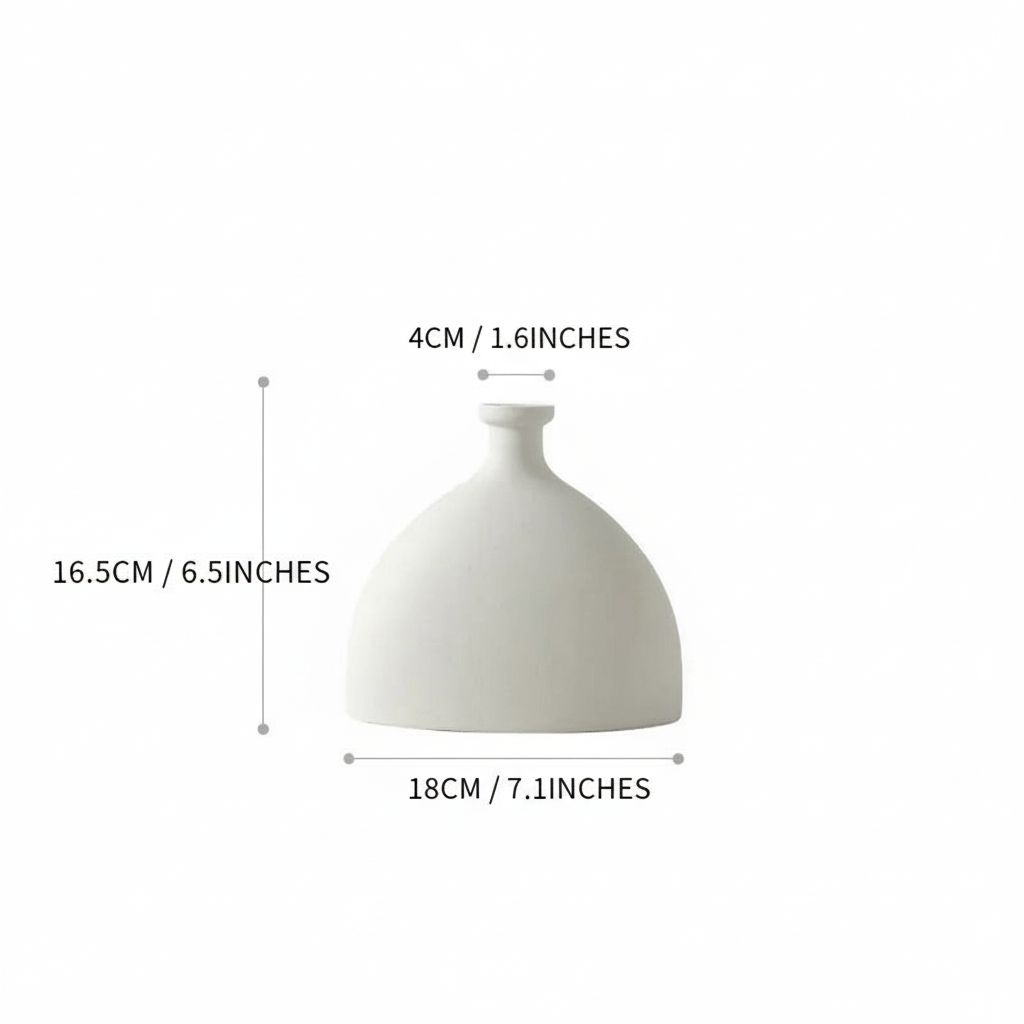 Scandinavian Matte Ceramic Vases in Nine Shapes