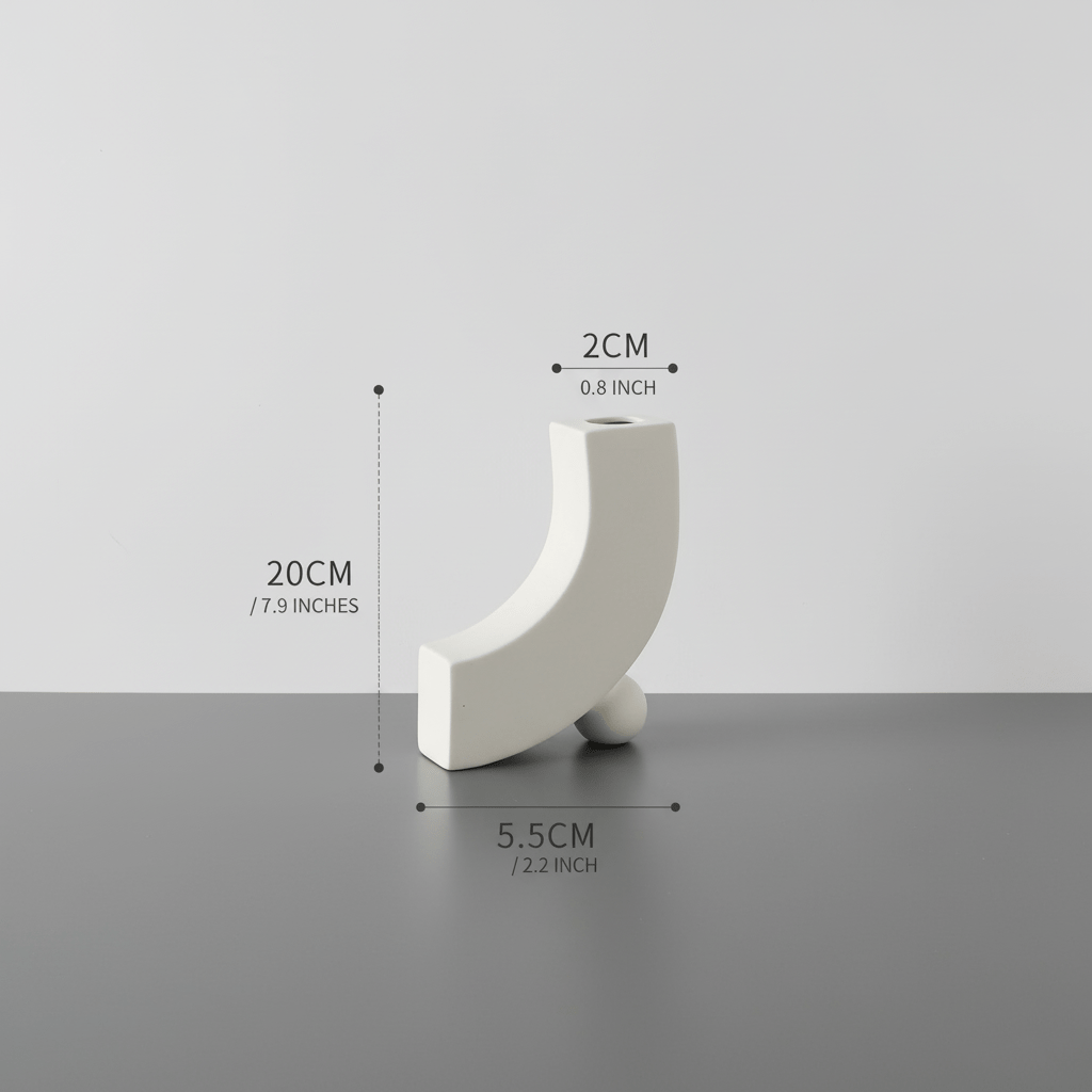 Scandinavian Matte Ceramic Vases in Nine Shapes