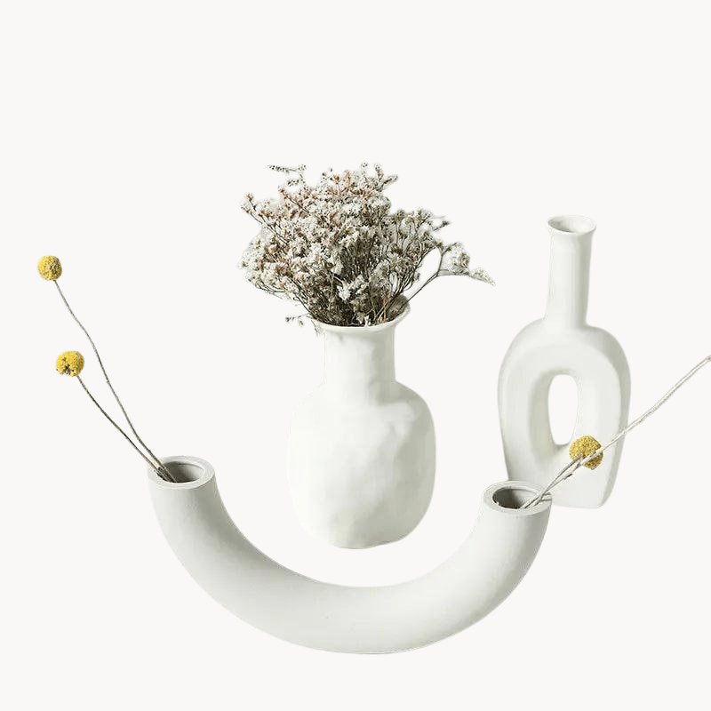Scandinavian Matte Ceramic Vases in Nine Shapes