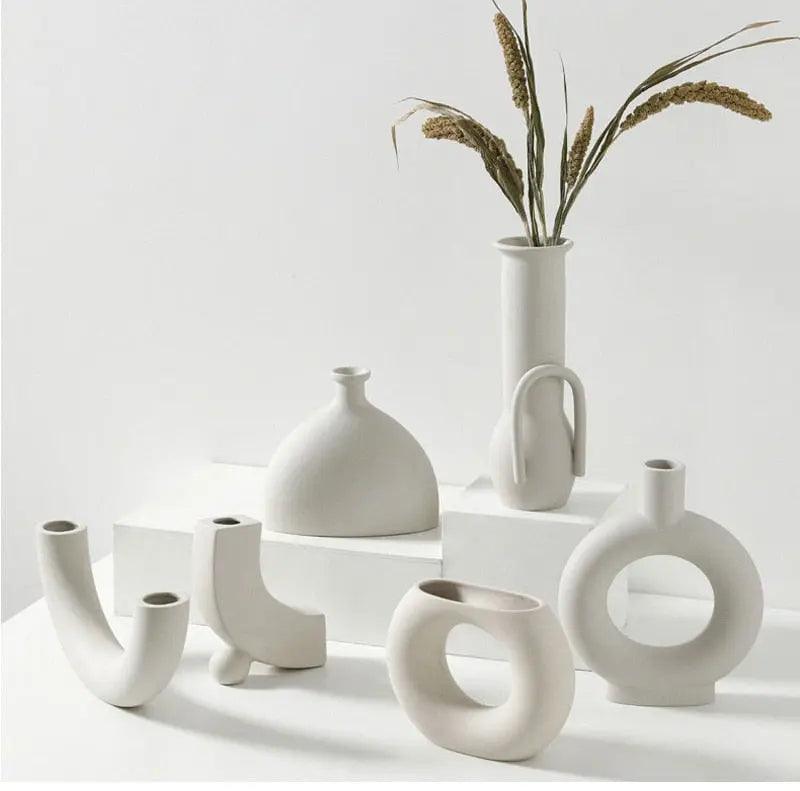 Scandinavian Matte Ceramic Vases in Nine Shapes