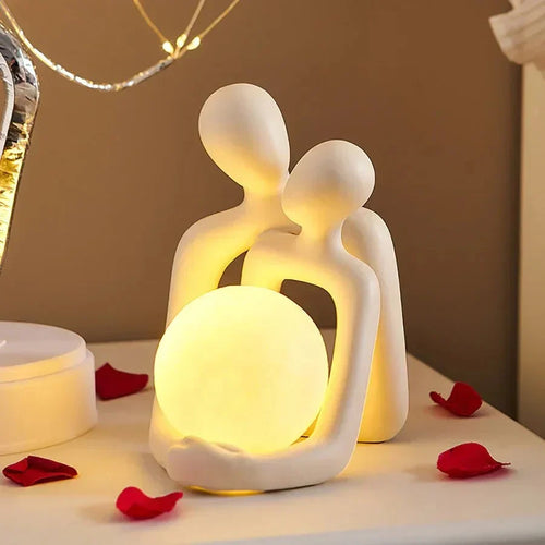 Abstract Couple Sculpture Phone Stand and Candle Holder