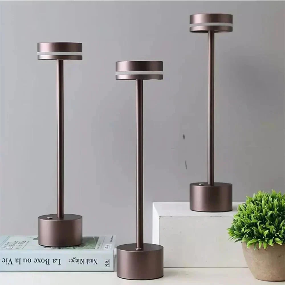 Cordless Rechargeable Table Lamp in Three Finishes