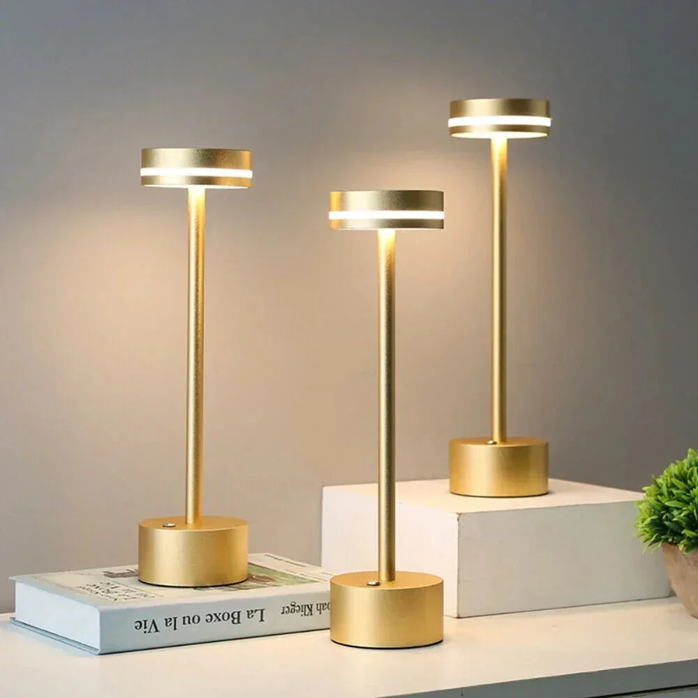 Cordless Rechargeable Table Lamp in Three Finishes